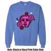 Adult Heavy Blend Heather Royal or Red 60/40 Fleece Crew (S) Thumbnail