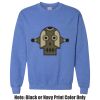 Adult Heavy Blend Heather Royal or Red 60/40 Fleece Crew (S) Thumbnail