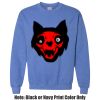 Adult Heavy Blend Heather Royal or Red 60/40 Fleece Crew (S) Thumbnail
