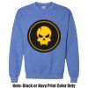 Adult Heavy Blend Heather Royal or Red 60/40 Fleece Crew (S) Thumbnail