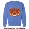 Adult Heavy Blend Heather Royal or Red 60/40 Fleece Crew (S) Thumbnail