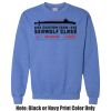 Adult Heavy Blend Heather Royal or Red 60/40 Fleece Crew (S) Thumbnail