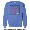 Adult Heavy Blend Heather Royal or Red 60/40 Fleece Crew (S) Thumbnail