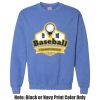 Adult Heavy Blend Heather Royal or Red 60/40 Fleece Crew (S) Thumbnail