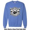 Adult Heavy Blend Heather Royal or Red 60/40 Fleece Crew (S) Thumbnail