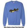 Adult Heavy Blend Heather Royal or Red 60/40 Fleece Crew (S) Thumbnail