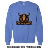 Adult Heavy Blend Heather Royal or Red 60/40 Fleece Crew (S) Thumbnail