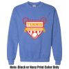 Adult Heavy Blend Heather Royal or Red 60/40 Fleece Crew (S) Thumbnail