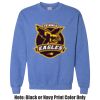 Adult Heavy Blend Heather Royal or Red 60/40 Fleece Crew (S) Thumbnail