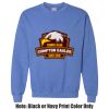 Adult Heavy Blend Heather Royal or Red 60/40 Fleece Crew (S) Thumbnail