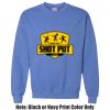 Adult Heavy Blend Heather Royal or Red 60/40 Fleece Crew (S) Thumbnail