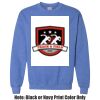 Adult Heavy Blend Heather Royal or Red 60/40 Fleece Crew (S) Thumbnail