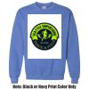 Adult Heavy Blend Heather Royal or Red 60/40 Fleece Crew (S) Thumbnail