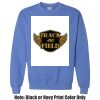 Adult Heavy Blend Heather Royal or Red 60/40 Fleece Crew (S) Thumbnail