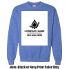 Adult Heavy Blend Heather Royal or Red 60/40 Fleece Crew (S) Thumbnail