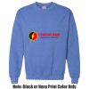 Adult Heavy Blend Heather Royal or Red 60/40 Fleece Crew (S) Thumbnail