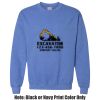 Adult Heavy Blend Heather Royal or Red 60/40 Fleece Crew (S) Thumbnail