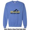 Adult Heavy Blend Heather Royal or Red 60/40 Fleece Crew (S) Thumbnail