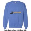 Adult Heavy Blend Heather Royal or Red 60/40 Fleece Crew (S) Thumbnail
