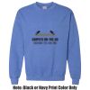 Adult Heavy Blend Heather Royal or Red 60/40 Fleece Crew (S) Thumbnail