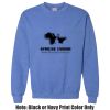 Adult Heavy Blend Heather Royal or Red 60/40 Fleece Crew (S) Thumbnail