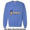 Adult Heavy Blend Heather Royal or Red 60/40 Fleece Crew (S) Thumbnail