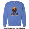 Adult Heavy Blend Heather Royal or Red 60/40 Fleece Crew (S) Thumbnail