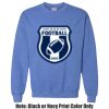 Adult Heavy Blend Heather Royal or Red 60/40 Fleece Crew (S) Thumbnail
