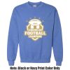 Adult Heavy Blend Heather Royal or Red 60/40 Fleece Crew (S) Thumbnail