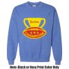 Adult Heavy Blend Heather Royal or Red 60/40 Fleece Crew (S) Thumbnail