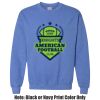 Adult Heavy Blend Heather Royal or Red 60/40 Fleece Crew (S) Thumbnail