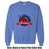 Adult Heavy Blend Heather Royal or Red 60/40 Fleece Crew (S) Thumbnail