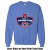 Adult Heavy Blend Heather Royal or Red 60/40 Fleece Crew (S) Thumbnail