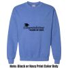 Adult Heavy Blend Heather Royal or Red 60/40 Fleece Crew (S) Thumbnail