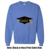 Adult Heavy Blend Heather Royal or Red 60/40 Fleece Crew (S) Thumbnail