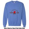 Adult Heavy Blend Heather Royal or Red 60/40 Fleece Crew (S) Thumbnail