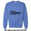 Adult Heavy Blend Heather Royal or Red 60/40 Fleece Crew (S) Thumbnail