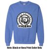 Adult Heavy Blend Heather Royal or Red 60/40 Fleece Crew (S) Thumbnail
