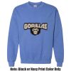 Adult Heavy Blend Heather Royal or Red 60/40 Fleece Crew (S) Thumbnail
