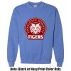 Adult Heavy Blend Heather Royal or Red 60/40 Fleece Crew (S) Thumbnail