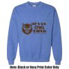 Adult Heavy Blend Heather Royal or Red 60/40 Fleece Crew (S) Thumbnail