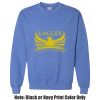 Adult Heavy Blend Heather Royal or Red 60/40 Fleece Crew (S) Thumbnail