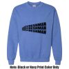Adult Heavy Blend Heather Royal or Red 60/40 Fleece Crew (S) Thumbnail