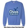 Adult Heavy Blend Heather Royal or Red 60/40 Fleece Crew (S) Thumbnail