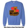 Adult Heavy Blend Heather Royal or Red 60/40 Fleece Crew (S) Thumbnail