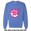 Adult Heavy Blend Heather Royal or Red 60/40 Fleece Crew (S) Thumbnail