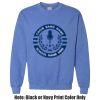 Adult Heavy Blend Heather Royal or Red 60/40 Fleece Crew (S) Thumbnail
