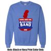 Adult Heavy Blend Heather Royal or Red 60/40 Fleece Crew (S) Thumbnail