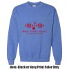 Adult Heavy Blend Heather Royal or Red 60/40 Fleece Crew (S) Thumbnail