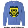 Adult Heavy Blend Heather Royal or Red 60/40 Fleece Crew (S) Thumbnail